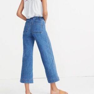 Madewell Emmett Wide-Leg Crop Cotton Jeans